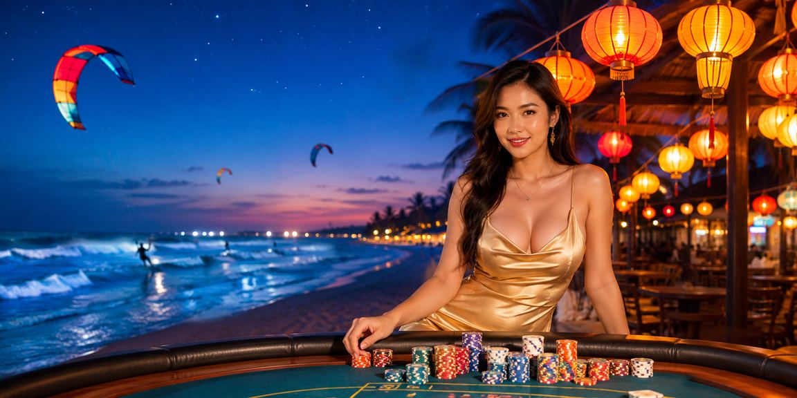 Khung cảnh cá cược thể thao tại Hội An về đêm khi lễ hội đèn lồng